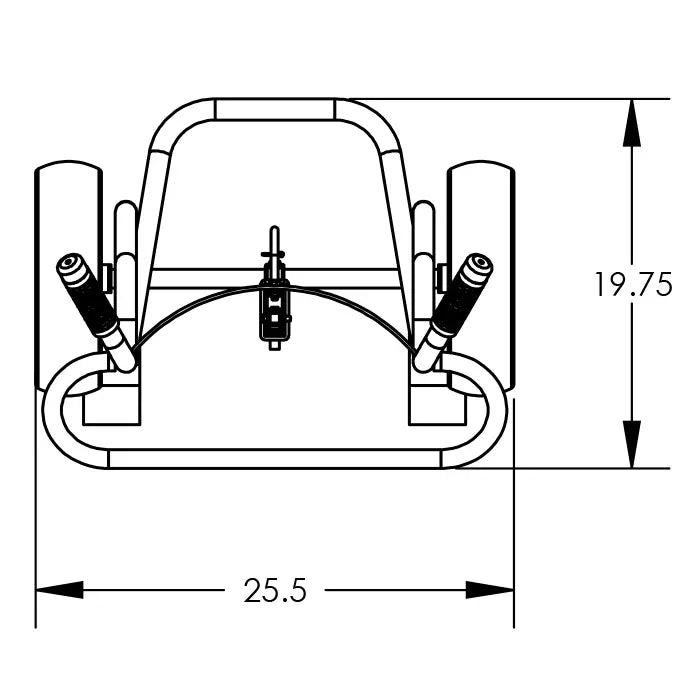 Valley Craft UltraHeavy Duty Steel Drum Hand Truck with TwoWheel Design Image 6