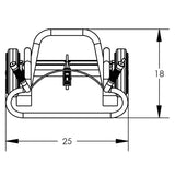 Valley Craft UltraDurable Aluminum Drum Hand Truck with Cable Hoop Chime Hook Image 8