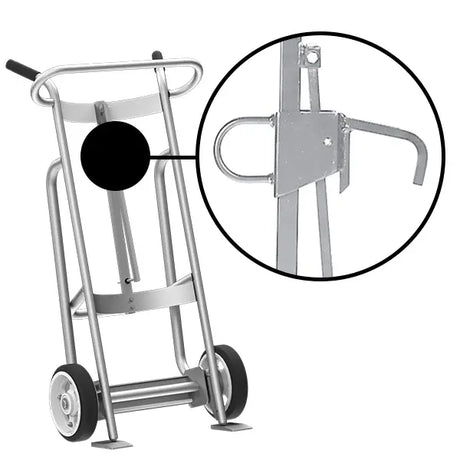 Valley Craft UltraHeavy Duty 2Wheel Aluminum Drum Hand Truck Image 6