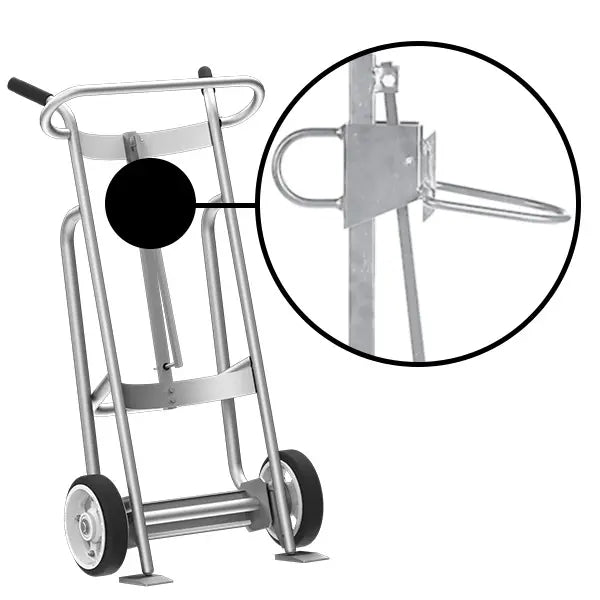 Valley Crafts UltraHeavy Duty Drum Hand Truck with Plastic Drum Chime Hook Image 6