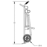 Valley Craft A1 UltraHeavy Duty Aluminum Drum Hand Truck With Standard Chime Hook Image 7