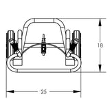 Valley Craft A1 UltraHeavy Duty Aluminum Drum Hand Truck With Standard Chime Hook Image 8