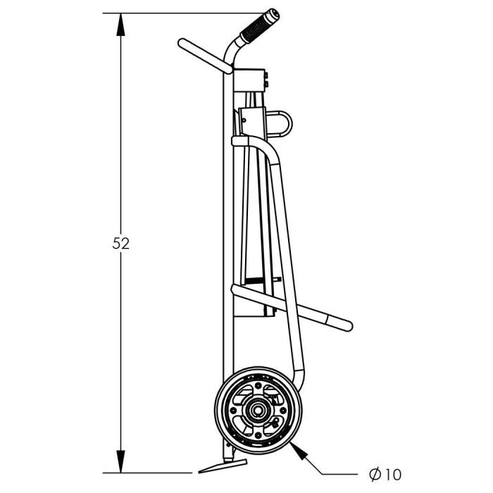 Valley Craft UltraHeavy Duty Steel Drum Hand Truck with TwoWheel Design Image 8