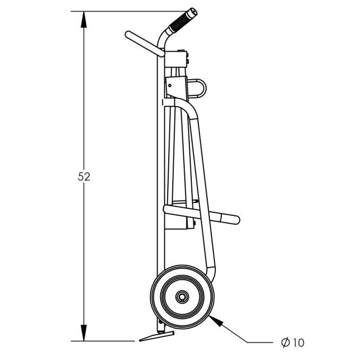 Valley Craft UltraDurable Aluminum Drum Hand Truck with Cable Hoop Chime Hook Image 10