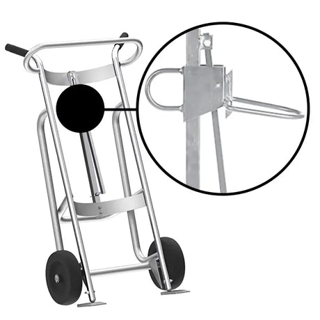 Valley Crafts UltraHeavy Duty Drum Hand Truck with Plastic Drum Chime Hook Image 9