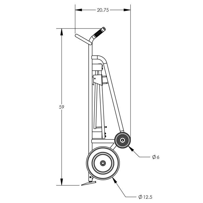 Valley Crafts UltraHeavy Duty 4Wheel Drum Hand Truck Image 4