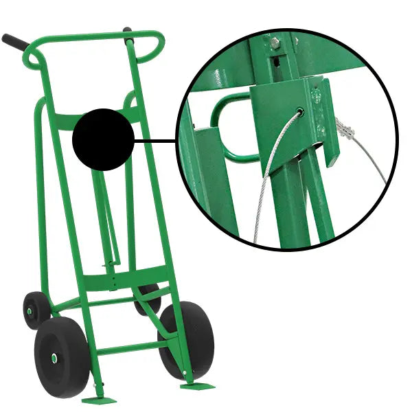 Valley Craft 4-Wheel Drum Hand Truck - Durable, 1,000 lbs Capacity Image 4