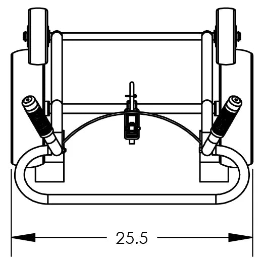 Valley Craft UltraDurable 4Wheel Steel Drum Hand Truck Image 6