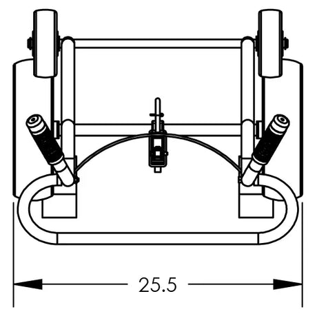 Valley Craft UltraDurable 4Wheel Steel Drum Hand Truck Image 6