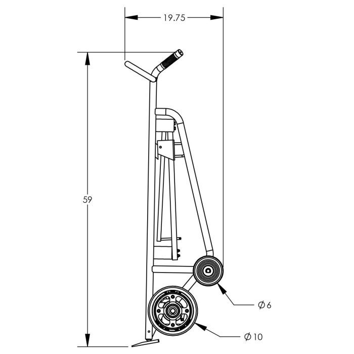 Valley Crafts UltraHeavy Duty 4Wheel Drum Hand Truck Image 7