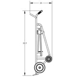 Valley Craft 4-Wheel Drum Hand Truck - Durable, 1,000 lbs Capacity Image 11