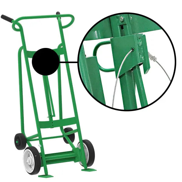 Valley Craft 4-Wheel Drum Hand Truck - Durable, 1,000 lbs Capacity Image 7