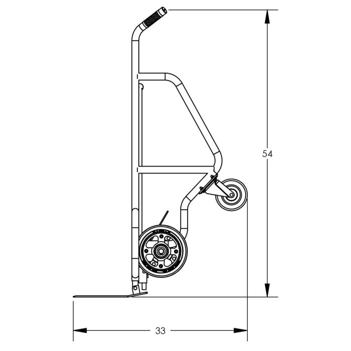 Valley Crafts UltraDurable 4Wheel Deluxe Commercial Hand Truck Image 3