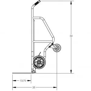 Valley Craft UltraHeavy Duty Aluminum 4Wheel Pallet Hand Truck Image 6