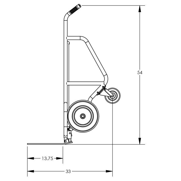 Valley Craft UltraHeavy Duty Aluminum 4Wheel Pallet Hand Truck Image 3