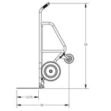 Valley Craft UltraHeavy Duty Aluminum 4Wheel Pallet Hand Truck Image 3