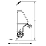 Valley Craft 4Wheel Industrial Hand Trucks 1000 lb Capacity Image 3