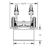 Valley Craft 4Wheel Industrial Hand Trucks 1000 lb Capacity Image 4