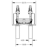 Valley Craft 4Wheel Pallet Truck UltraHeavy Duty Steel Construction Image 4