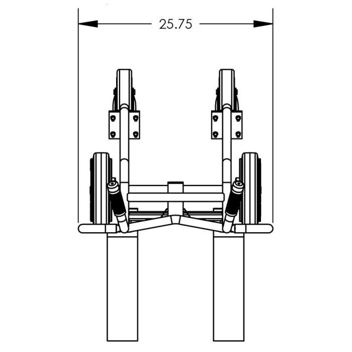 Valley Craft 4Wheel Pallet Truck UltraHeavy Duty Steel Construction Image 7