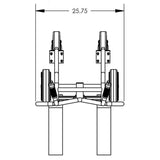 Valley Craft 4Wheel Pallet Truck UltraHeavy Duty Steel Construction Image 7