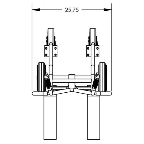 Valley Craft 4Wheel Pallet Truck UltraHeavy Duty Steel Construction Image 7