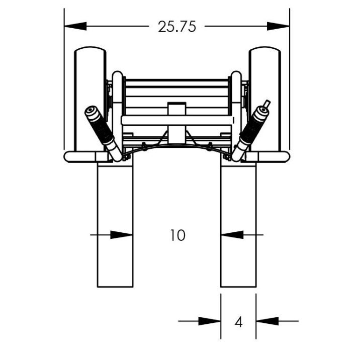 Valley Craft Steel 2Wheel UltraHeavy Duty Pallet Hand Truck Image 4