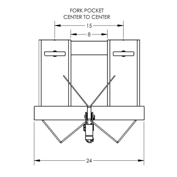 Valley Craft Universal Drum Forklift Attachment  UltraHeavy Duty Steel Image 9