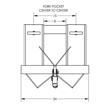 Valley Craft Universal Drum Forklift Attachment  UltraHeavy Duty Steel Image 9