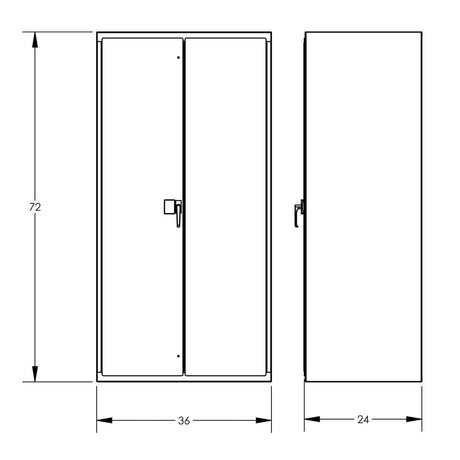 Valley Crafts Secure Electronic Locking Cabinets Industrial Grade Image 20