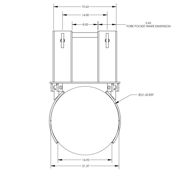 Valley Craft Deluxe Plastic Drum Forklift Attachment  Heavy Duty  AllSizes Compatibility Image 11