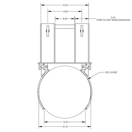 Valley Craft Deluxe Plastic Drum Forklift Attachment  Heavy Duty  AllSizes Compatibility Image 11