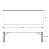 Valley Craft  HeavyDuty Adjustable Height Work Tables Image 12