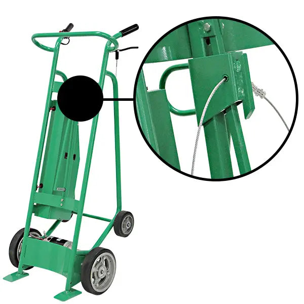 Valley Craft Motorized Drum Hand Truck  UltraDuty Steel  Solid Rubber Wheels Image 3