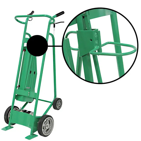 Valley Craft Motorized Drum Hand Truck  UltraDuty Steel  Solid Rubber Wheels Image 4