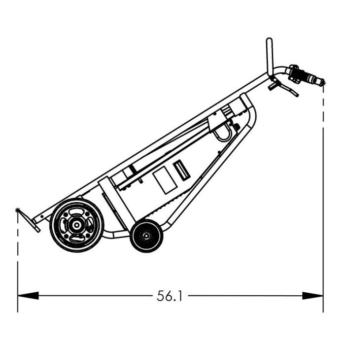 Valley Craft Motorized Drum Hand Truck  UltraDuty Steel  Solid Rubber Wheels Image 9