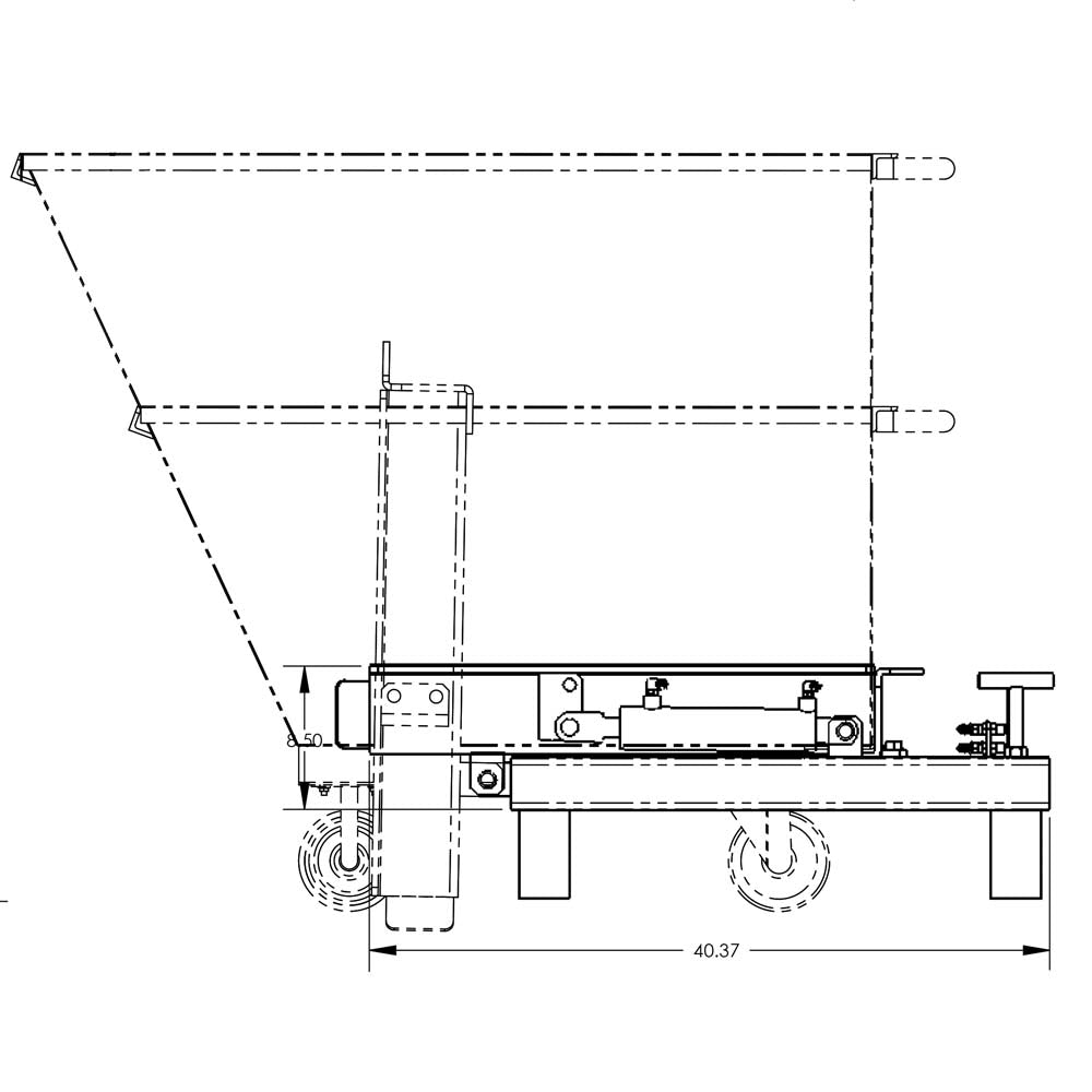 Valley Crafts Forklift Attachment for Efficient Powered SelfDumping System Image 10