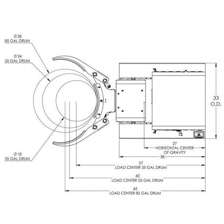 Valley Craft SelfPowered Drum Forklift Attachment Efficient Powersafe  Durable Image 9