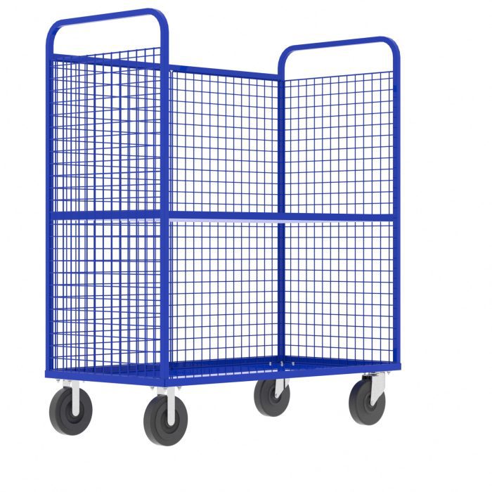 Platform Cage Carts 3-sided 1,600 lbs Capacity Ultra Heavy Duty – Dwixt