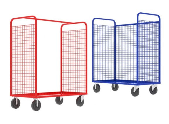 Platform Cage Carts 3-sided 1,600 lbs Capacity Ultra Heavy Duty – Dwixt