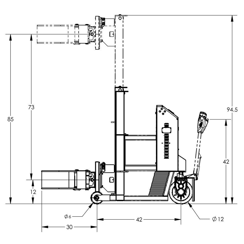 Valley Crafts Deluxe Telescopic Drum Lift and Rotator  Enhance Your Productivity Image 2