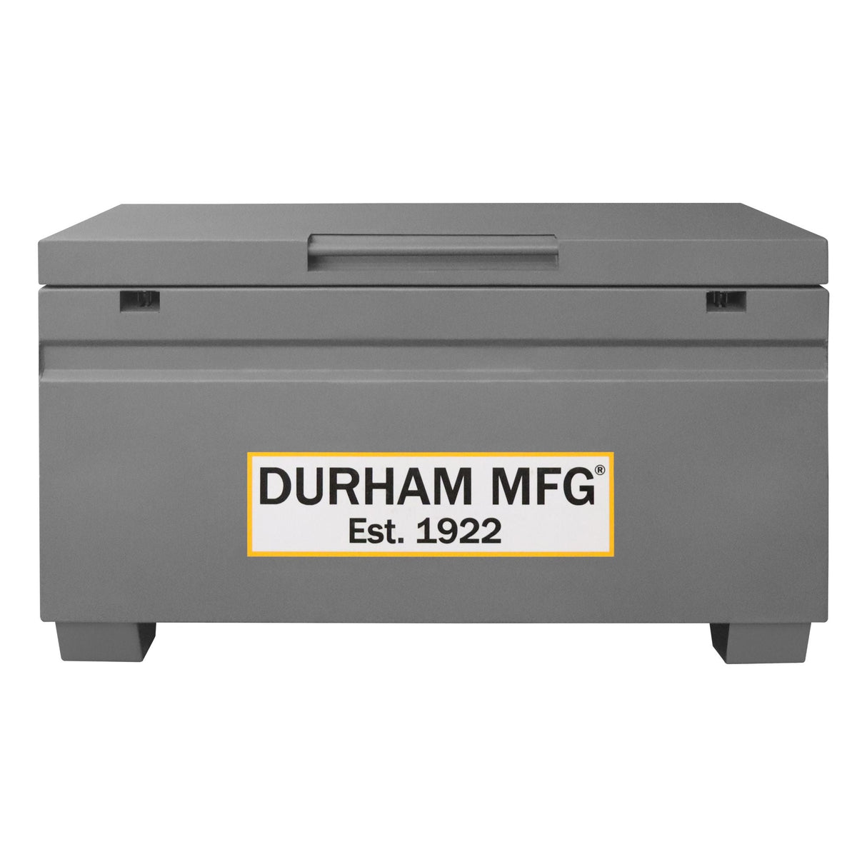 Durham 16 Cu Ft Jobsite Storage Box  Gray Durable 14 Gauge Steel Image 1