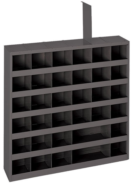 Durham Open Bin with 36 Adjustable Compartments Gray Image 1