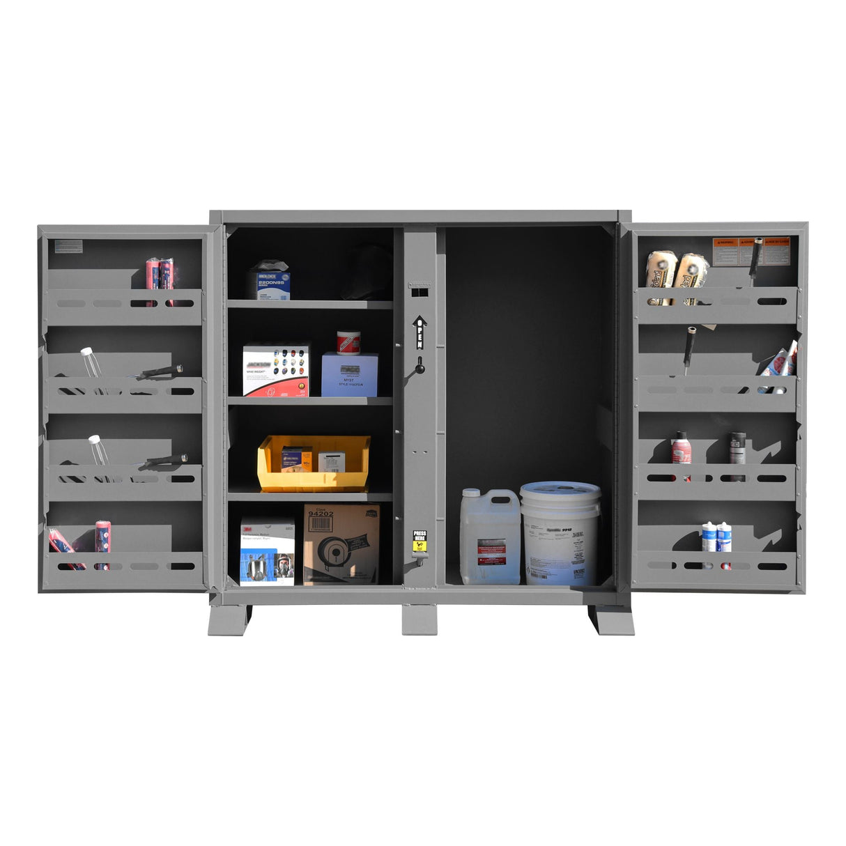 Durham 475 Cu Ft Jobsite Storage Cabinet Industrial Gray Steel Image 4