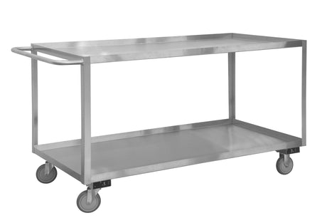 Durham 2Shelf Stainless Steel Stock Cart with Push Handle Image 1