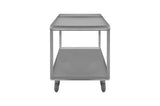 Durham 2Shelf Stainless Steel Stock Cart with Push Handle Image 2