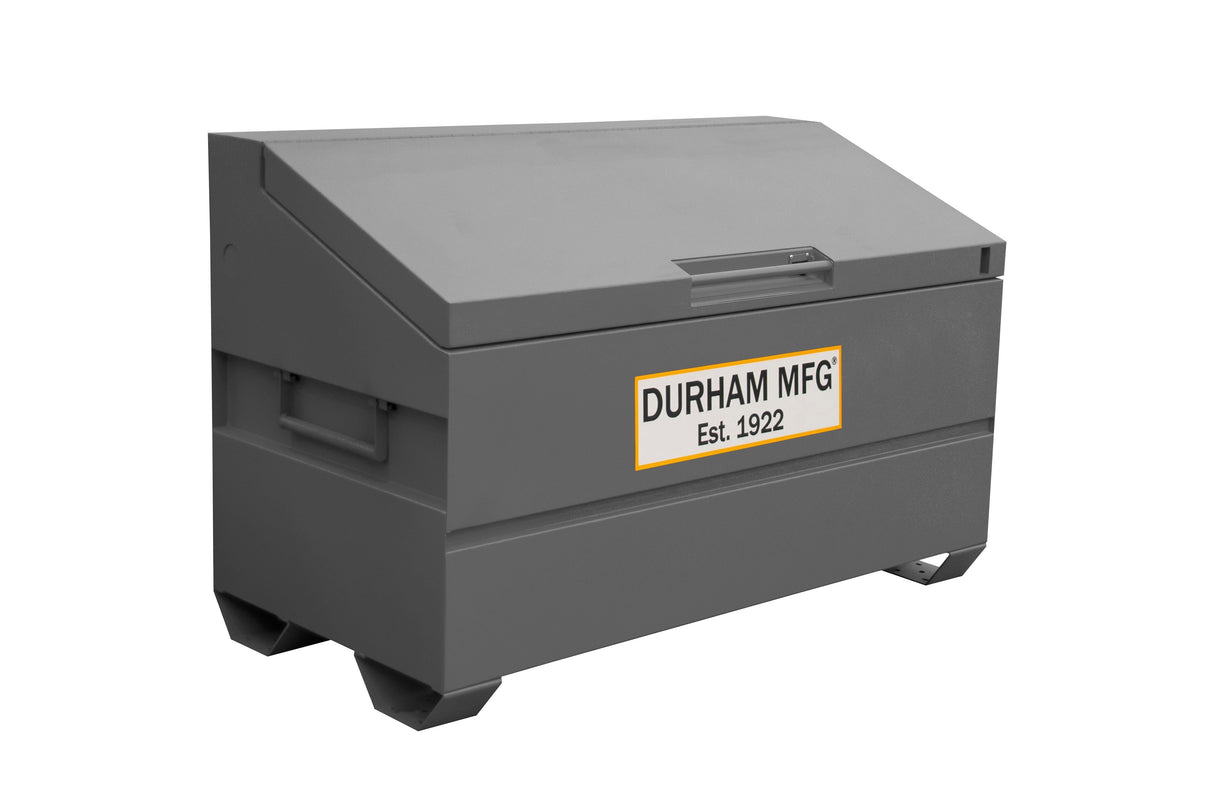 Durham 31 Cu Ft Jobsite Storage Box with Sloped Lid Gray Image 2