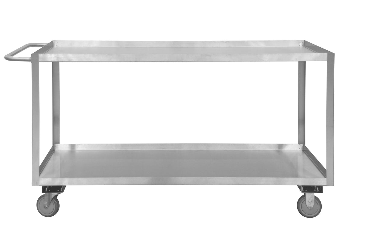 Durham 2Shelf Stainless Steel Stock Cart with Push Handle Image 3