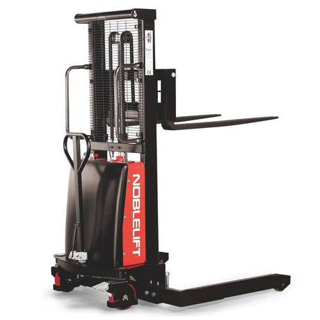 Noblelift SPN22 SemiElectric Straddle Stacker  2200lb Capacity with Adjustable Forks Image 1