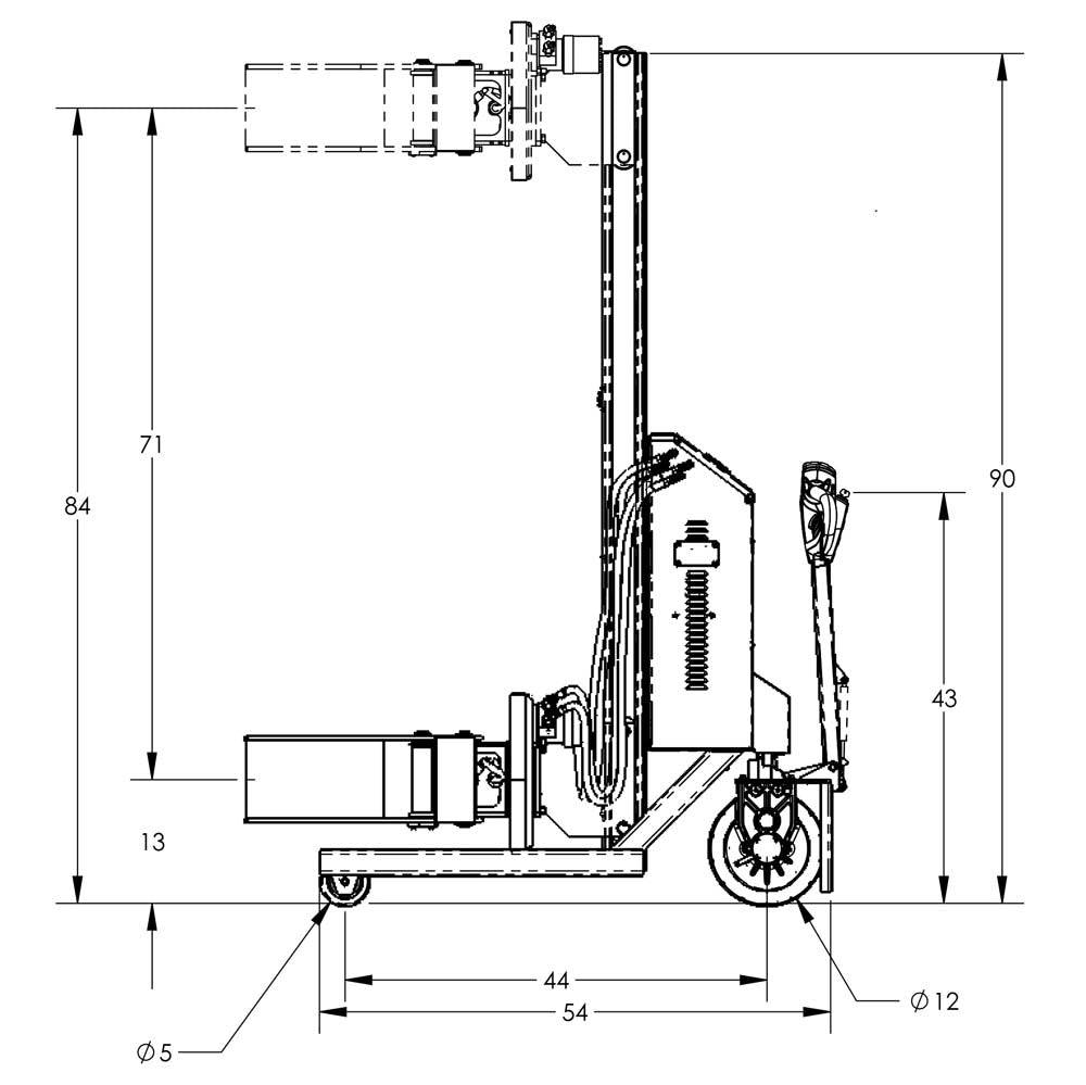 Valley Crafts Advanced Electric Powered Drum Lifts  Rotators Image 9